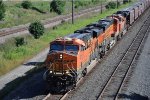 Grain train rolls west